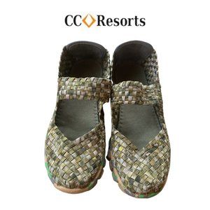 CC Resort Elastic Shoe W/Strap Size 38 Camo/Water Shoe/Walking Shoe